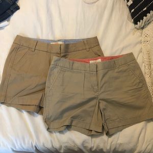 Pair of 2 J. Crew chino shorts